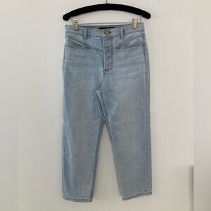 Express Mom Super High Rise Cropped Jeans